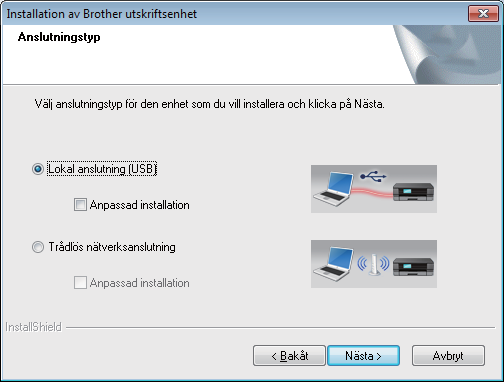 USB Windows För nvändre med USB-gränssnitt i Windows (Windows XP Home/XP Professionl/Windows Vist /Windows 7/Windows 8) 11 Innn du instllerr Klik på Instller MFL-Pro Suite oh godkänn liensvtlet genom