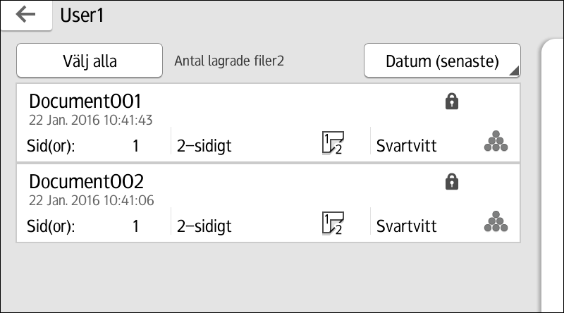 Använda funktionenquick Print Release Använda funktionenquick Print Release Med de snabbprogram som är installerade på den här maskinen kan du styra vissa av skrivarens funktioner från en enda skärm.