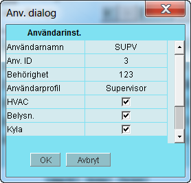 Välj Authorization (behörighet) Du kommer att använda den här knappen igen när du vill komma till den här displayen. På vänster sida visas inte alla funktioner ännu.