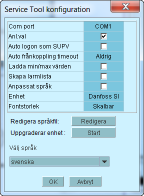 Displayer Menydisplayerna är dynamiska, så ändrade inställningar i en meny resulterar i ändrade inställningar i övriga menyer.