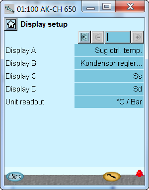 Inställning av Display 1. Gå till menyn Configuration (konfiguration) 2. Välj Display setup 3.