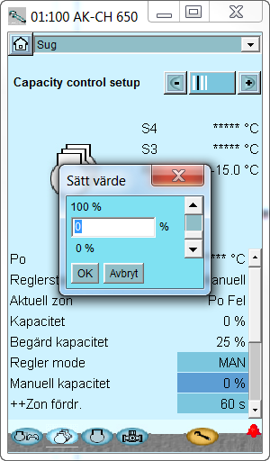 suggrupp som ska regleras manuellt. Tryck +-knappen för att gå vidare till nästa sida. 3.