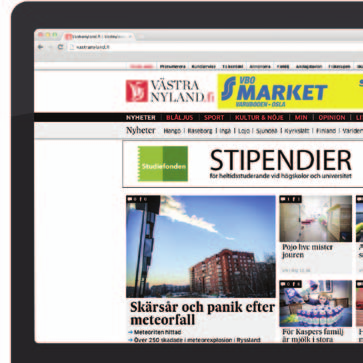 KSF MEDI MEDIEKORT 2013 VN 31 annonsmaterial för banners materialinlämning Färdigt annonsmaterial i gif-, jpeg-, png- eller swf-fi lformat ska vara KSF Media tillhanda senast två arbetsdagar före