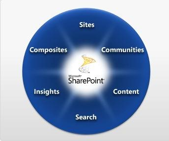 Bild 2.2 Illustrerar Microsofts fokus med SharePoint 2.3.5.