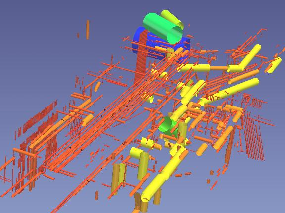 0,0007 m. Figur 9. Automatiskt genererad modell från EdgeWise Plant.