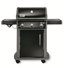 Spirit Original E- 320 - GBS Gedigen gasolgrill utrustad med Webers Gourmet BBQ System Grillgaller. Grillen rymmer allt du behöver för att komma igång med grillning på gasol.