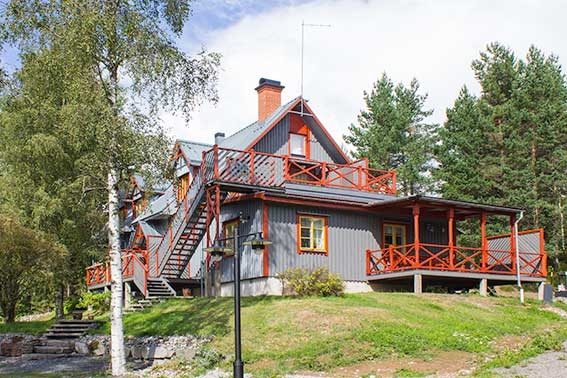 Olsgården Mörtnäs (Röda) 2 rum med pentry och sovlo, 5 bäddar, 50 m 2, Köksutrustning, Spishäll, Komb.