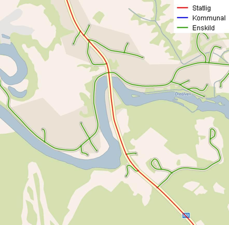 Länsväg 353 går även genom Agnäs och korsar över samt