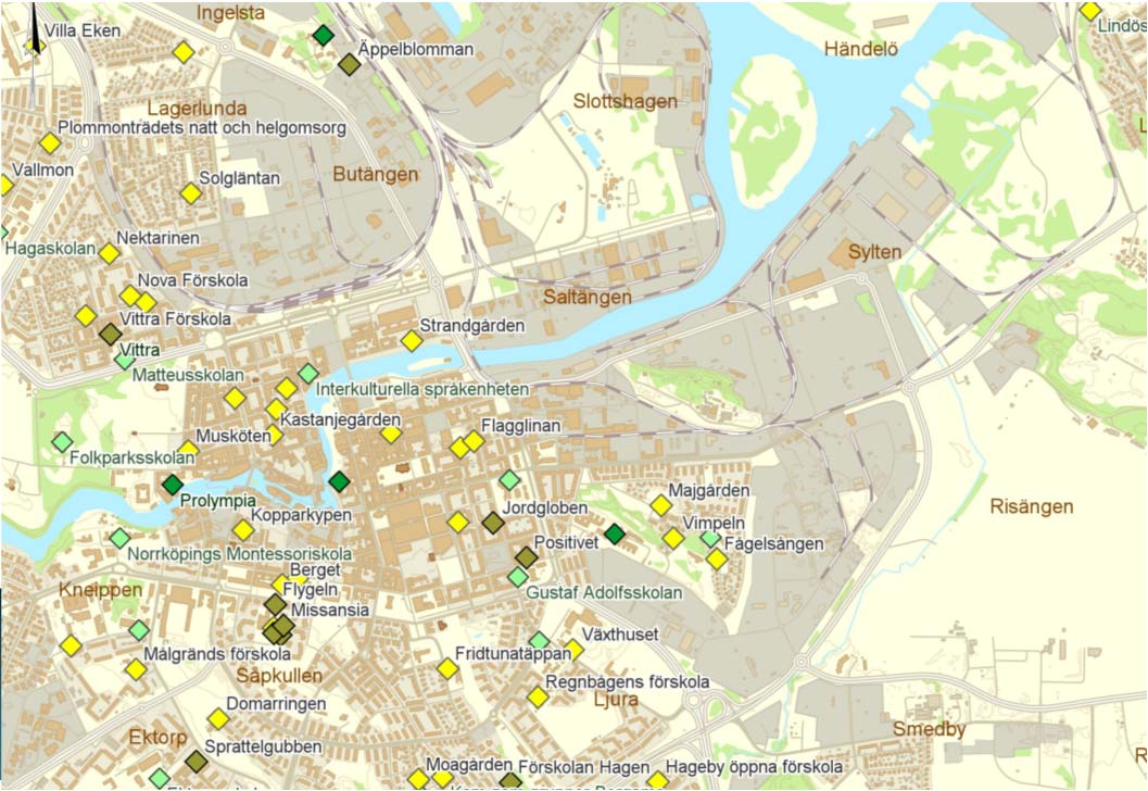 GIS-verktyg för integrerad klimatsårbarhet och anpassning Riskbaserade GIS lager med känsliga objekt och aktiviteter och hanteringsförmåga.