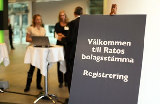 Bolagsstämmor Bolagsstämman är det högsta beslutande organet i Ratos och det är genom deltagande på den som Ratos aktieägare utövar sitt inflytande i företaget.