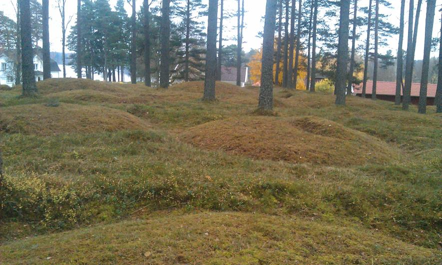 Kantrännor Seden att anlägga kantrännor runt gravanläggningar har en vid spridning och förekommer i Norra Europa såsom i Sverige, Norge, Danmark, Tyskland, Polen, Baltikum och i Ryssland.