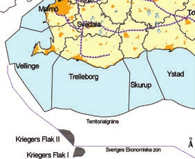 Lokalisering Utredningsområdet är lokaliserat i södra Östersjön på den nordöstra delen av Kriegers Flak.