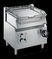 Pastakokare Kokgrytor Tippbart stekbord Multi-cooker 24,5 l, gas/elektrisk, 1 eller 2 brunnar, bredder 400, 800 mm 24,5 l, elektrisk automatisk programmerbar rund gryta 60 l, bredd 800 mm gas eller