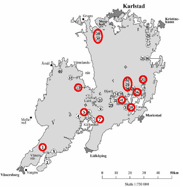 Metod Samma stränder inventerades 2013 som under 2012. De är samma som 2011 och 2010 med tillägg av sex stråk på sandstränder på Brommö, vilka inventerades första gången 2009.