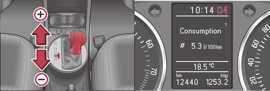 96 Automatisk växellåda Kick down-funktion Kick down-funktionen möjliggör maximal acceleration. Tiptronic Tiptronic gör det möjligt för föraren att även växla manuellt.