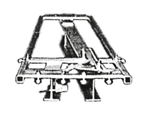 L= 1000 mm B=120mm H=120 mm Rälssystem Rundbalssystem