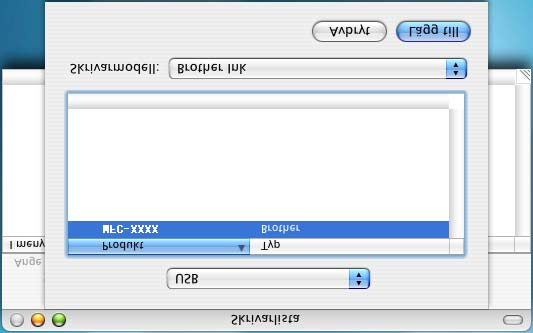 Steg 2 Installera drivrutin och programvara E Välj USB. H För att installera Presto! PageManager, klicka på ikonen Presto!