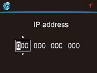 Trådbunden anslutning: Ange IP-adress manuellt NP3900 Avaktivera automatisk IP-adress 1 Anslut enheten till routern med en Ethernet-kabel. 2 Välj [Trådansl. (Ethernet)] på enheten.