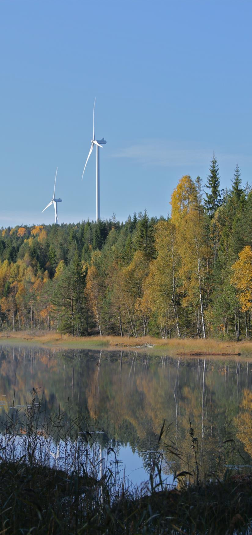 Projektportföljen Projekteringsverksamheten Första steget mot en lyckad etablering är en noggrann analys av förutsättningarna för vindkraft.