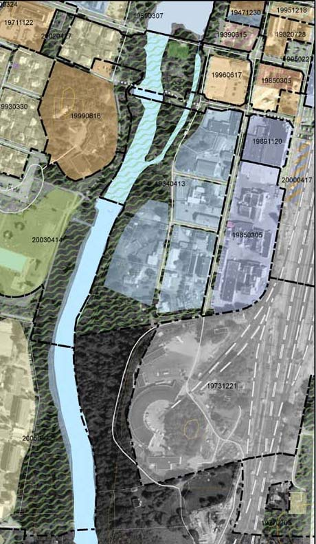 Gällande detaljplan för kvarnområdet är lagakraftvunnen 2004-07-27, arbete med att revidera planen pågår.