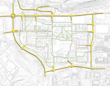 ALBYDALEN SID 3 / 18 Nytt entrétorg Alby allé Lagman Lekares väg Alhagsvägen Albyparken Alhagsvägen Hågelbyvägen Blandad trafik GC - trafik Kvarnhagsvägen Öka antalet entrépunkter! Väv ihop trafiken!