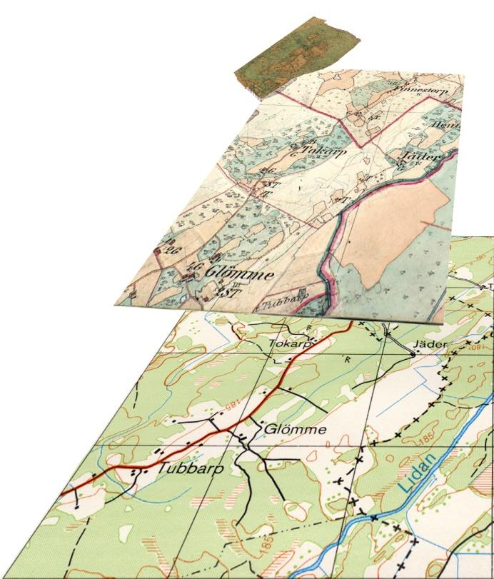 20 Kartfunktionen i Disgen 2016, Studiehandledning Del 1 Underlagskartor Med underlagskartor lär du dig studera hur hembygden såg ut vid olika tidpunkter.