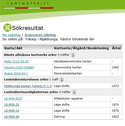 36 Kartfunktionen i Disgen 2016, Studiehandledning Del 1 Hitta historiska kartor Kunskapen om en orts läge öppnar möjligheten att se vilka historiska kartor som finns tillgängliga i