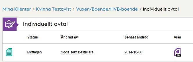 21 (49) Individuellt avtal Om det finns ett individuellt avtal (då ramavtal mellan vårdgivare och Stockholm stad saknas) för uppdraget hittas detta under länken Individuellt avtal för insatsen.