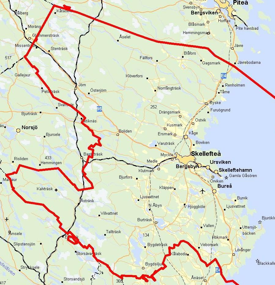 72000 inv i kommunen 36000 inv i centralorten 7200 kvkm (Sveriges