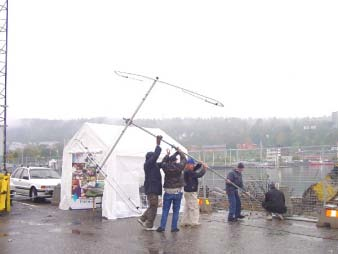 AMATÖRRADIONS DAG I SUNDSVALL LÖRDAGEN DEN 27 SEPTEMBER 2003 SK3BG QRV på frekvensbanden.