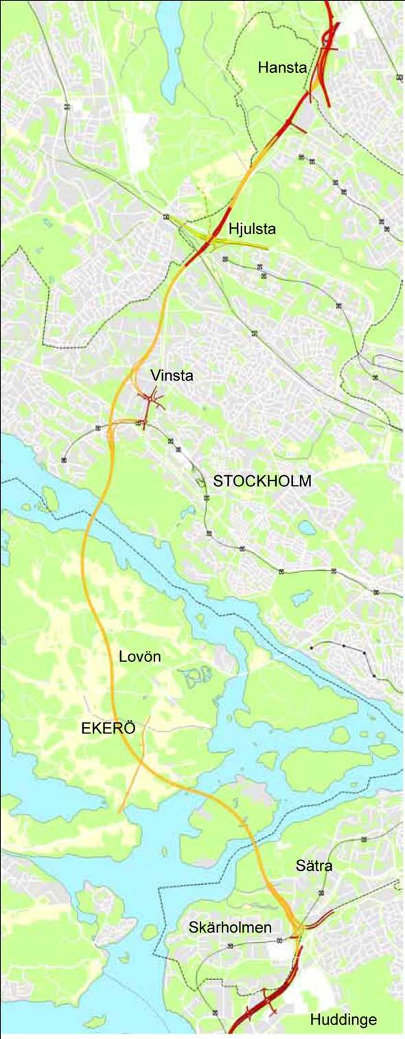 SID 2 (32) Förbifart Stockholms hela sträckning Sträckan är inom Stockholms stad uppdelad i 12 detaljplaner och 1 upphävandeplan.