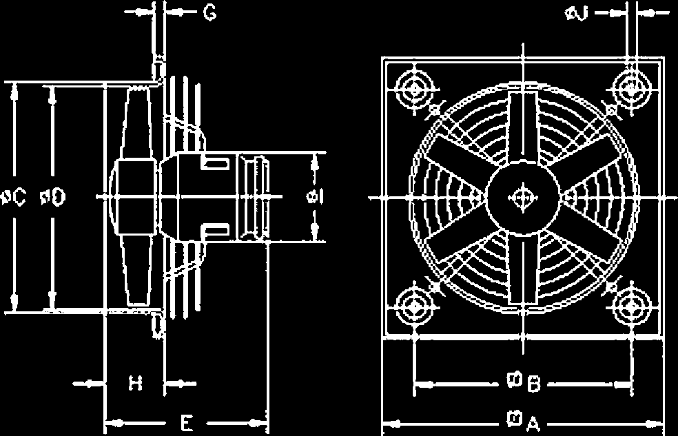 2006. Fläktvinge i gjuten aluminium. Gnistsäker kopplingsbox. M är enfas 230V/50Hz och typ T med 230/400V, 50Hz motorer upp till 4kW. Övriga ifrån 4kW och uppåt har trefas 400/690V, 50Hz.