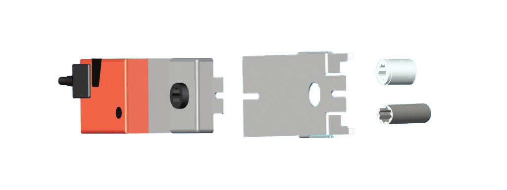 KOD NAMN TILLVERKARE VRIDMOMENT Nm SPÄNNING STYRNINGS TYP EFFEKT B1 LM24A Belimo 5 24 VAC/VDC På-Av, 2-ledare 3 VA / 2 W B2 LM230A Belimo 5 230 VAC På-Av, 2-ledare 12 VA / 1 W