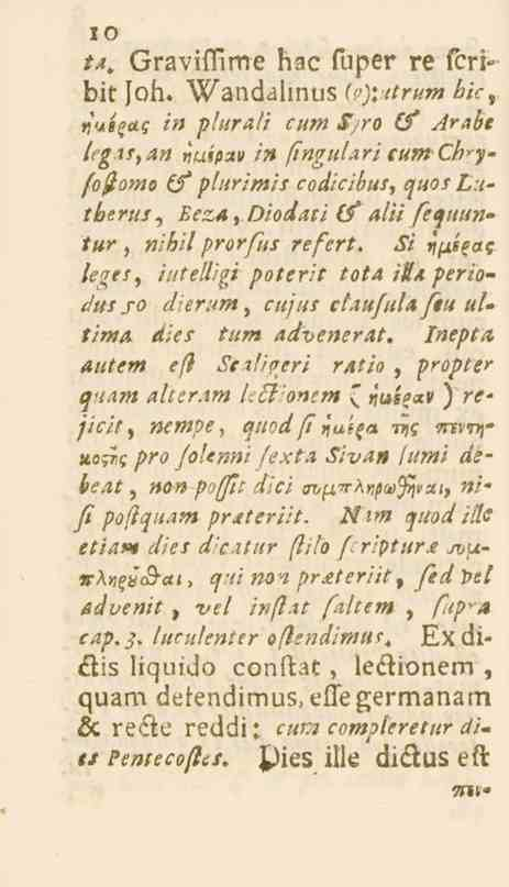 10 tå, GravifTime bac ftiper re lenbit Joh. Wandalinus (ry.