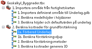 Innan beräkningarna i Arbetsblock 2 påbörjas kan ingående konstanter kontrolleras och justeras under fliken Inparametrar i filen Vilkorsmatriser.xlsx i mappen Data (se Bilaga 1.