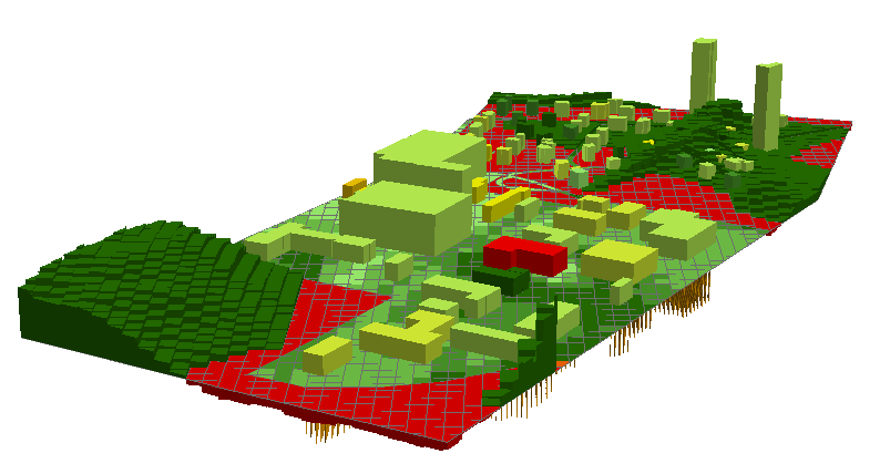 5.5.1 Utdata grafik När Steg 2:3 körts klart är det även möjligt att titta på resultatet i 3D.