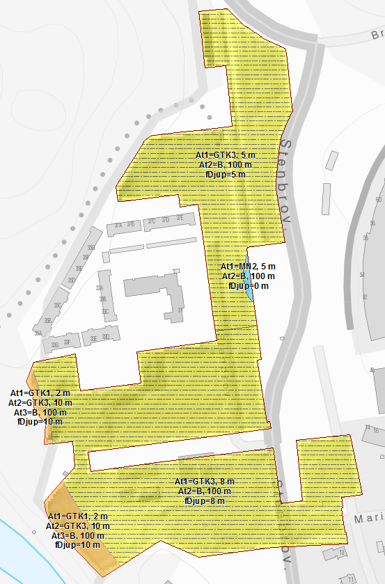 geodata.se. Bedömningarna blev likartade vilket också återspeglas i geokostnader i samma storleksordning (se Figur 8.6 och Tabell 8.1).