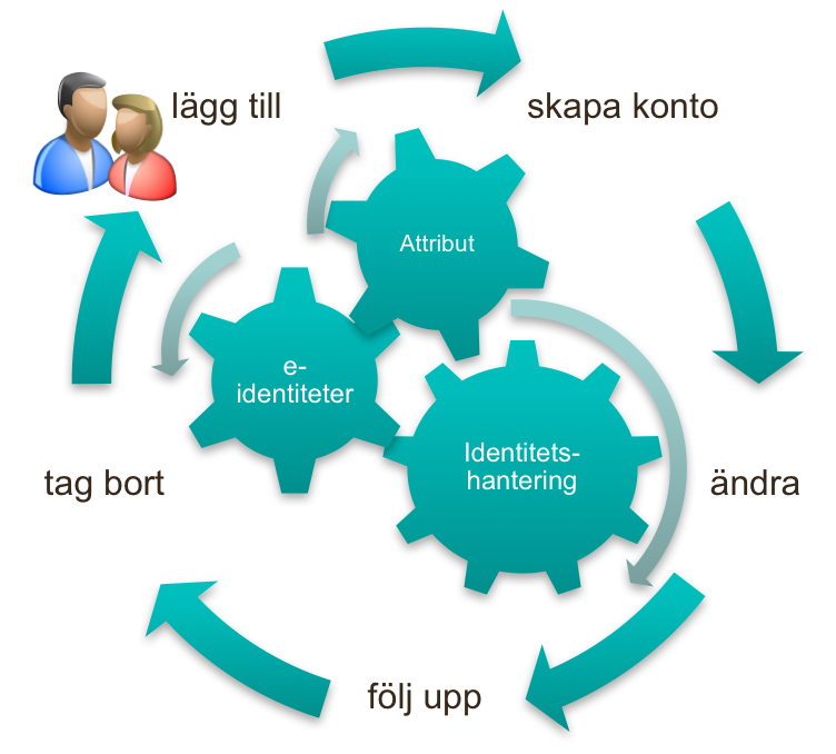 för professionen) som invånarperspektiv (e-tjänster riktade till privatpersoner).