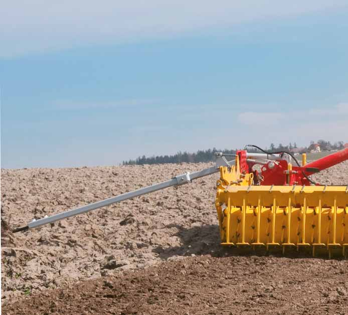 Detta ger helt exakta axelavstånd mellan rotorerna: Garantin för extremt tyst drift och lång livslängd. Smidda delar från Pöttingers härdningscentrum ger säkerhet under många år.