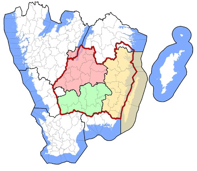 Småland några basfakta Projektet valde att definiera Småland som de tre länen Kalmar, Kronoberg och Jönköping, vilket är mycket nära landskapet Småland.