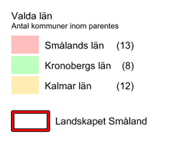 Under 2012 bodde det cirka 760 000 invånare i Småland, vilket var cirka 8 procent av Sveriges befolkning. Knappt hälften av invånarna, 340 000 personer, bodde i Jönköpings län.
