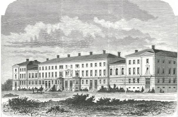 129. Staden avtalade 1867 med Jacobina Scott om markbyte respektive gatu- och tomtreglering på landeriet Mariefred.
