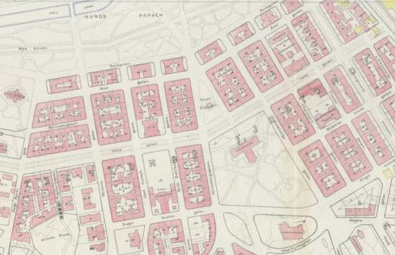 Följaktligen har Kommitterade och deras sakkunniga biträden stadsarkitekt Strömberg och överingenjör Richert vid utarbetandet 1863 av planen eftersträvat att på slät mark med undvikande av kuperad