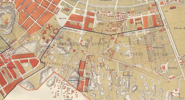 Gårdsrum och byggnadshöjd i förhållande till gata från lokal norm till riksnorm Byggnadsstadgans exploateringsbegränsning äldre och ny stadsdel Då Göteborgs utvidgningsplan skulle börja verkställas