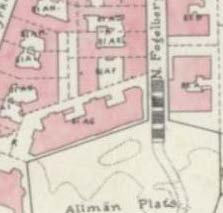 byggnadsnämnden. Stadens beslut blev emellertid överklagat till Länsstyrelsen av privatintressenter, vilka såg sin exploateringsmöjlighet enligt stadens tidigare bestämmelser hotad.