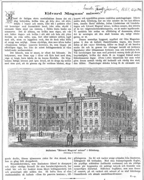 272. Svenska Familj-Journalens beskrivning av stiftelsehuset under