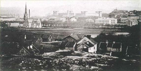 Nivelleringen går fram över landerimarkerna en översikt Medan Kommitterades planuppdrag som bäst pågick 1863 tog ledningsorganet i den nya kommunala organisationen, stadsfullmäktige, sitt första