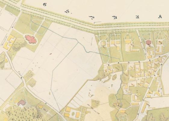 Markåtkomst till stadens fria disposition 1867-1884 Hasselbladska ängen återgången arrendejord öppnar för det nya Göteborg Förstaden Haga gränsade i öster till de öppna markerna på Hagaheden, vilka