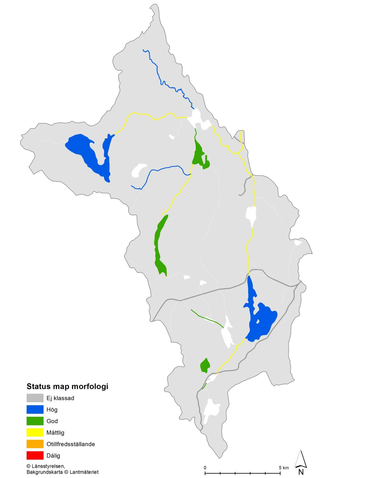 Fysisk påverkan Morfologi (rätning, rensning, markanvändning) Länsstyrelsen Dalarna jobbar med att sammanställa material om miljöproblemet inom avrinningsområdet.