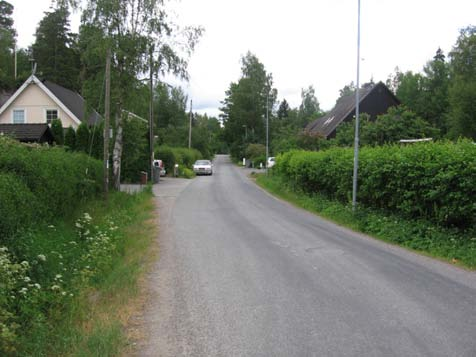 Befintliga förhållanden Långsjövägen Långsjövägen är ca 5,5 m bred och